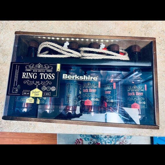 Berkshire Pilsner Ale Beer Bottle Ring Toss Game NWT - Picture 6 of 7